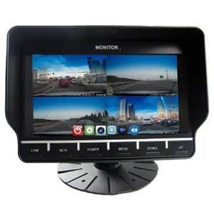 מסך DVR הקלטה מפוצל "7 ,מותאם לחיבור וצפייה ב 4 מצלמות אינפרה בזמן אמת או שיחזור היסטורית צפייה
