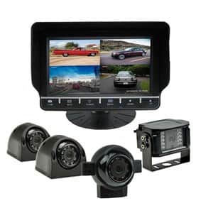 מסך DVR הקלטה מפוצל "7 ,מותאם לחיבור וצפייה ב 4 מצלמות אינפרה בזמן אמת או שיחזור היסטורית צפייה