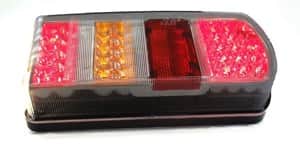 פנס אחורי לעגלה לדים דגם EUROSTYLE שמאל {ערפל} 12V