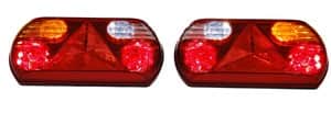 פנס אחורי לנגרר משאית לדים+משולש ימין 10-30V