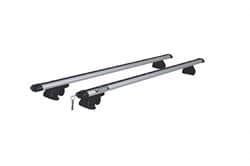 גגון אלומיניום אוניברסלי לרכב עם מוטות אורך לא צמודי גג 120ס"מ כולל נעילת אבטחה