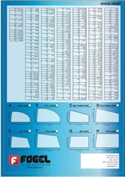 2 מגני שמש מבד לחלונות הרכב האחוריים