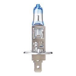 נורת H1 12V בעוצמה תאורה מחוזקת ומשופרת בגוון לבן 130% ULTRA