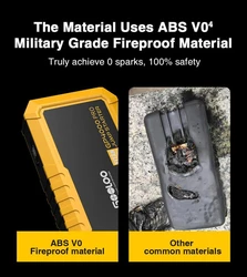 מיני בוסטר מהפכני 26800mAh 12V לרכבי דיזל ובנזין Gooloo GP4000PRO