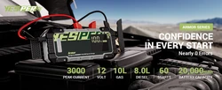 מיני בוסטר מהפכני Yesper Armor 20000mAh 12V דיגיטלי מוגן IP65 לרכבי בנזין ודיזל גדולים