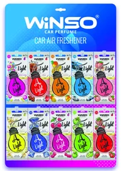 עץ ריח בצורת נורת ליבון Winso Light לתליה במגוון ניחוחות