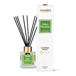 בקבוק דיפיוזר עם מקלות ריד יוקרתי המיוצר על בסיס תמציות בישום צרפתיים אלגנטיים לבית ולמשרד 100מ"ל