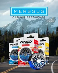 מבשם אוויר יוקרתי בצורת גלגל לתפיסה על תריסי המזגן ברכב {18מ"ל}