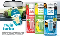 ריחן תליה חדיש עם קפסולה ריחנית כפולה המשלבת שני ניחוחות לבחירה במוצר אחד