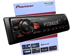 רדיו ללא דיסק לרכב פיוניר עם בלוטוס + כניסות USB/AUX