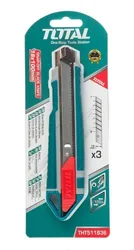 סכין חיתוך יפני מקצועי הכולל 3 להבים להחלפה 18X100MM