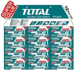 דבק מהיר 3 שניות SUPER GLUE למשקל עד 3ק"ג TOTAL THT 3521