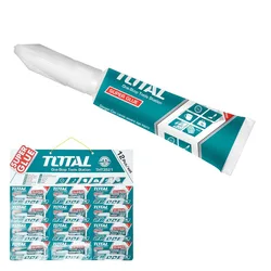 דבק מהיר 3 שניות SUPER GLUE למשקל עד 3ק"ג TOTAL THT 3521